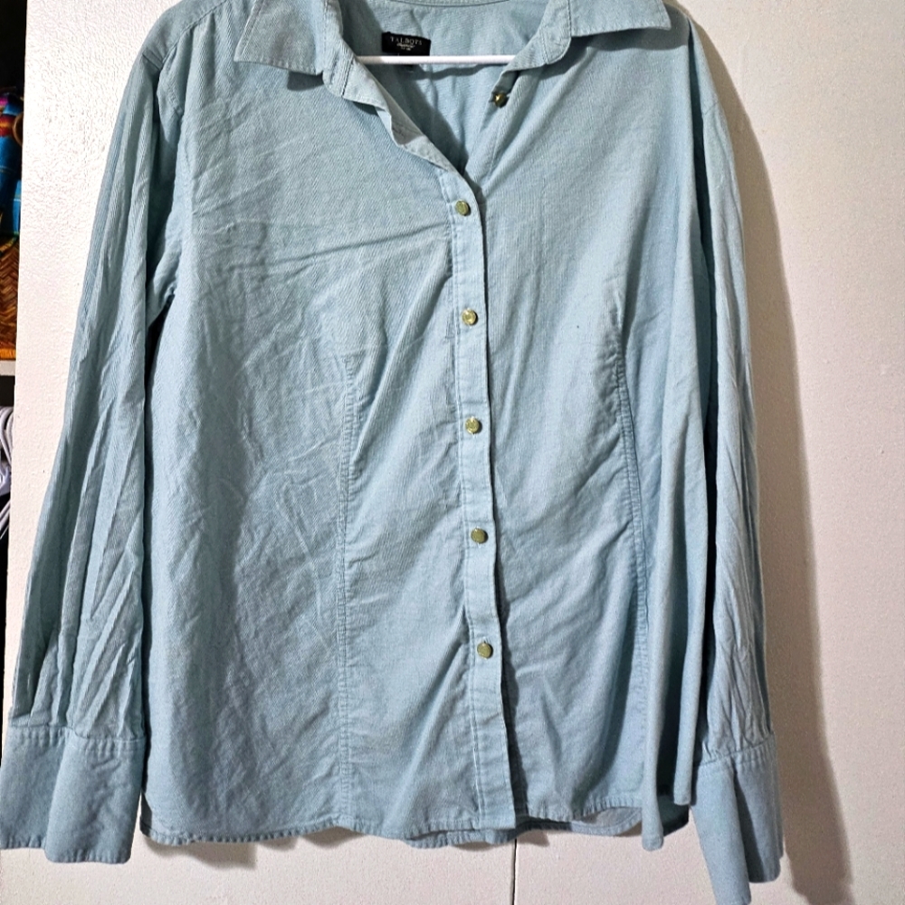 2x Tablot vintage blue blouse